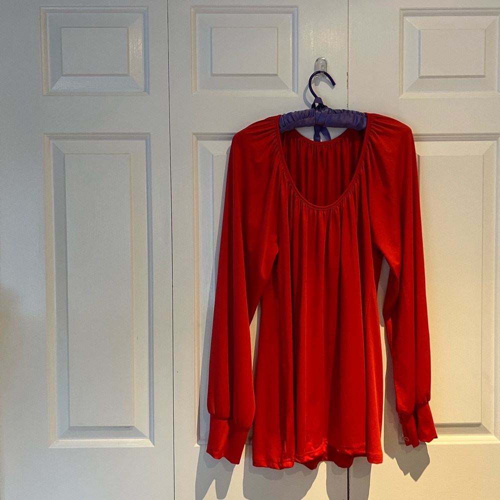 Nwot Red Tunic Top